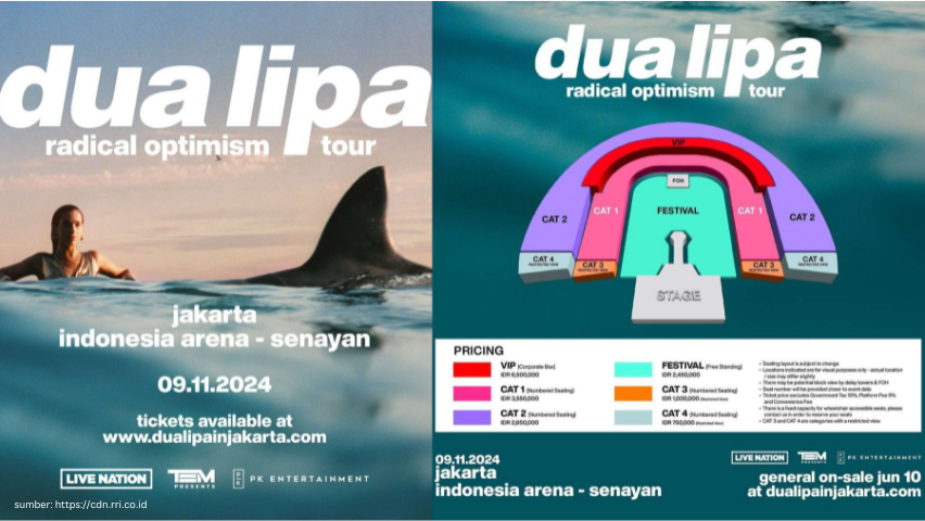 Konser Dua Lipa Jakarta