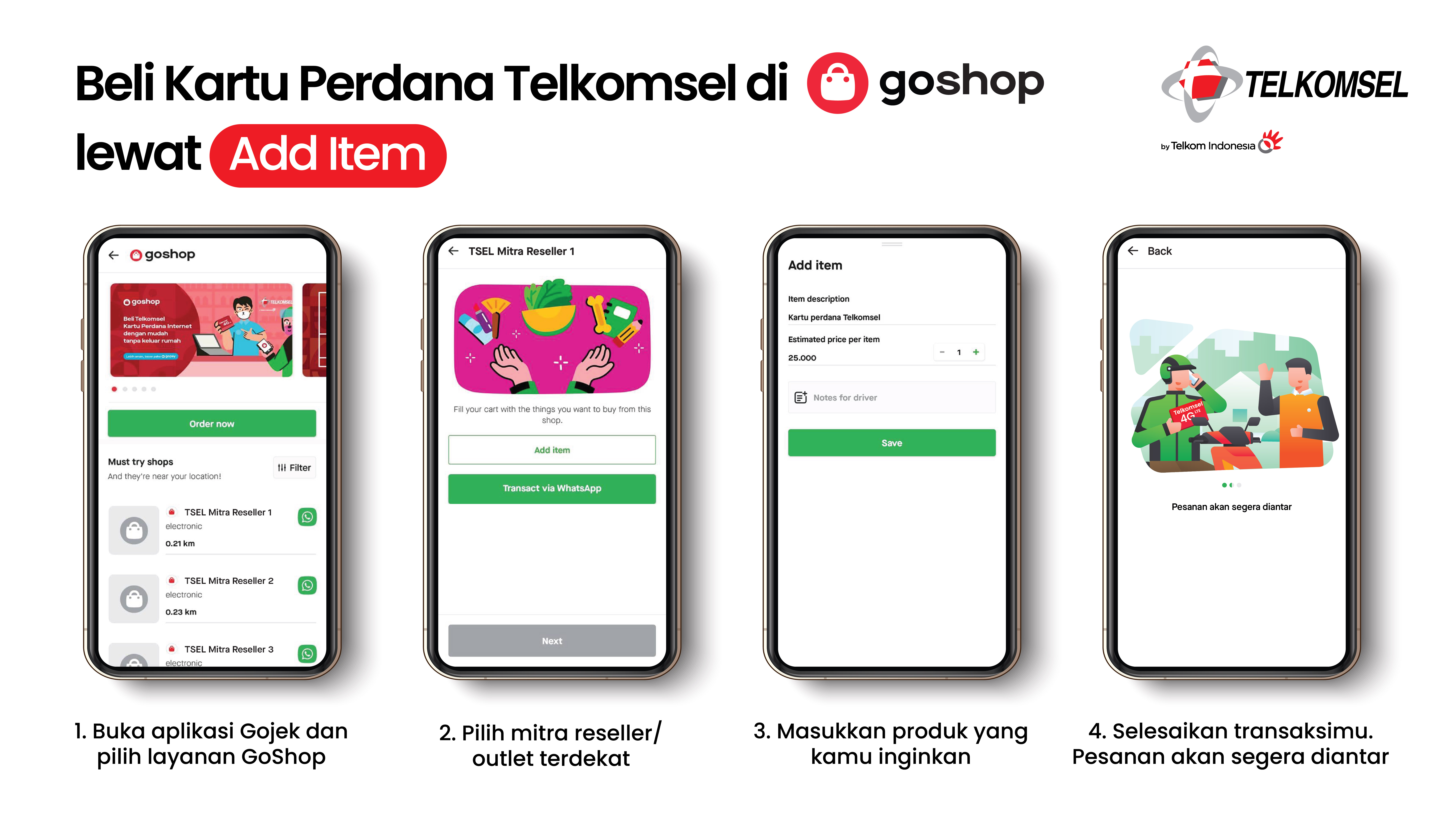 Beli Kartu Perdana Internet Telkomsel Lebih Mudah Lewat GoShop