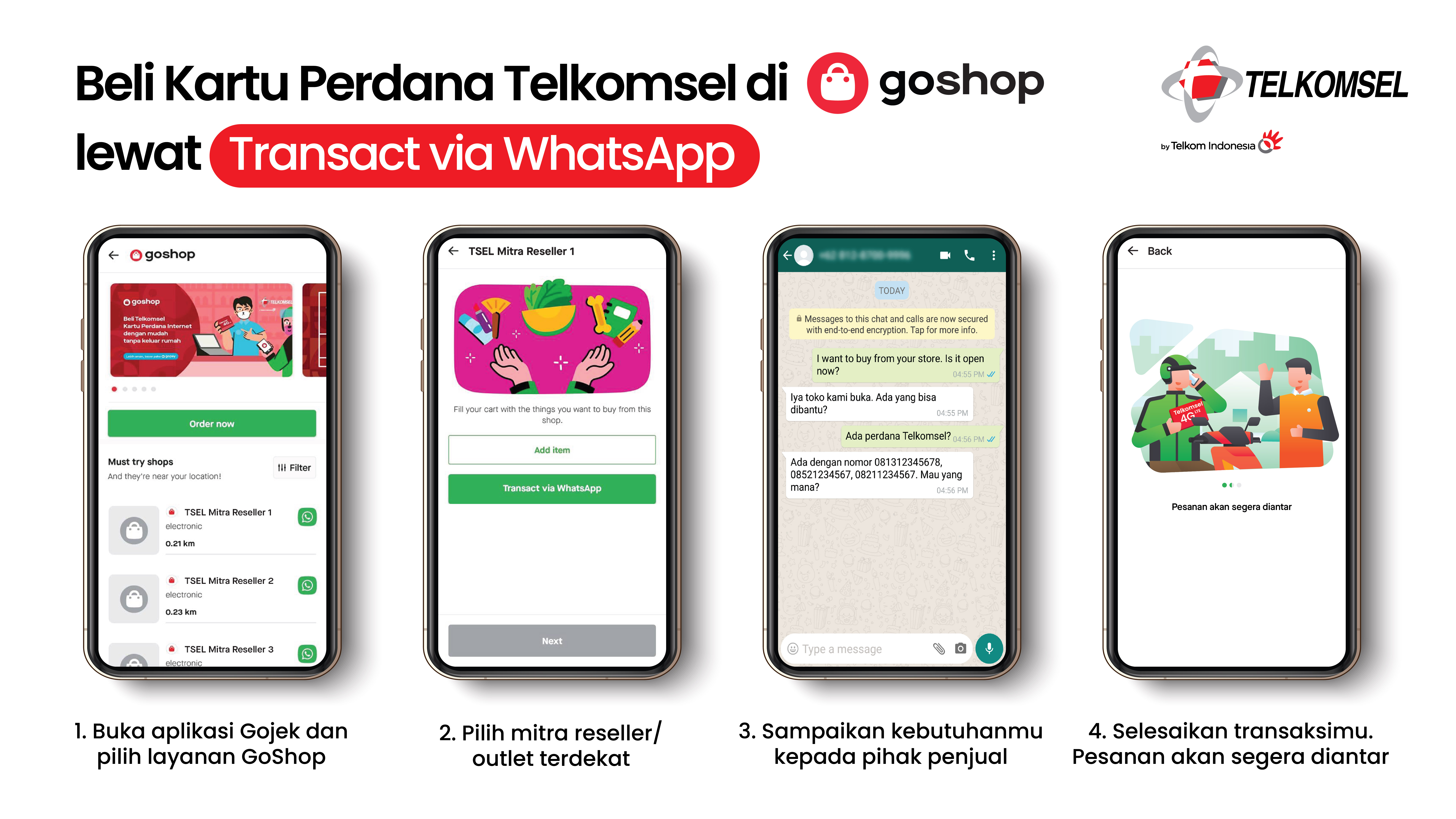 Beli Kartu Perdana Internet Telkomsel Lebih Mudah Lewat GoShop